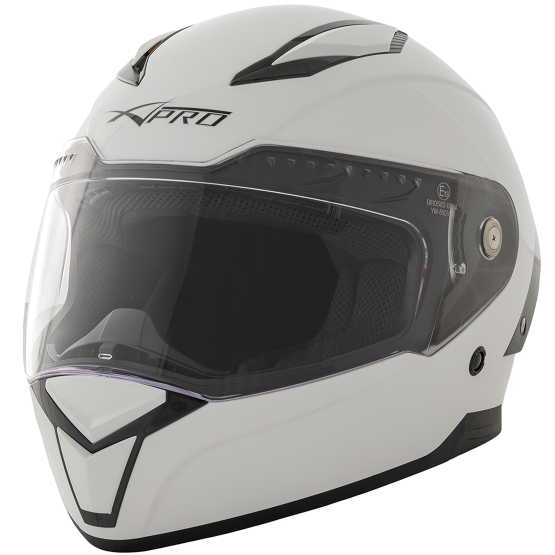 Шлем за мотор A-PRO BADGE WHITE