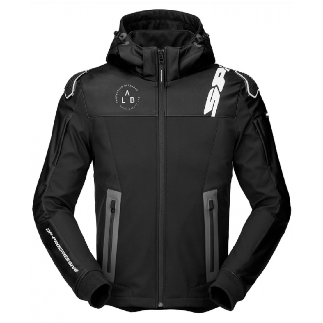 Текстилно мото яке SPIDI HOODIE WARRIOR BLACK/WHITE