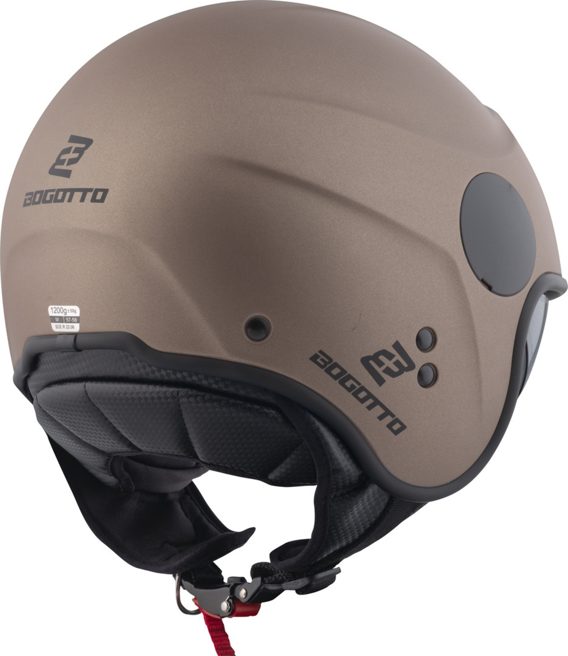 Каска за скутер BOGOTTO H595 SPN BROWN/MATT