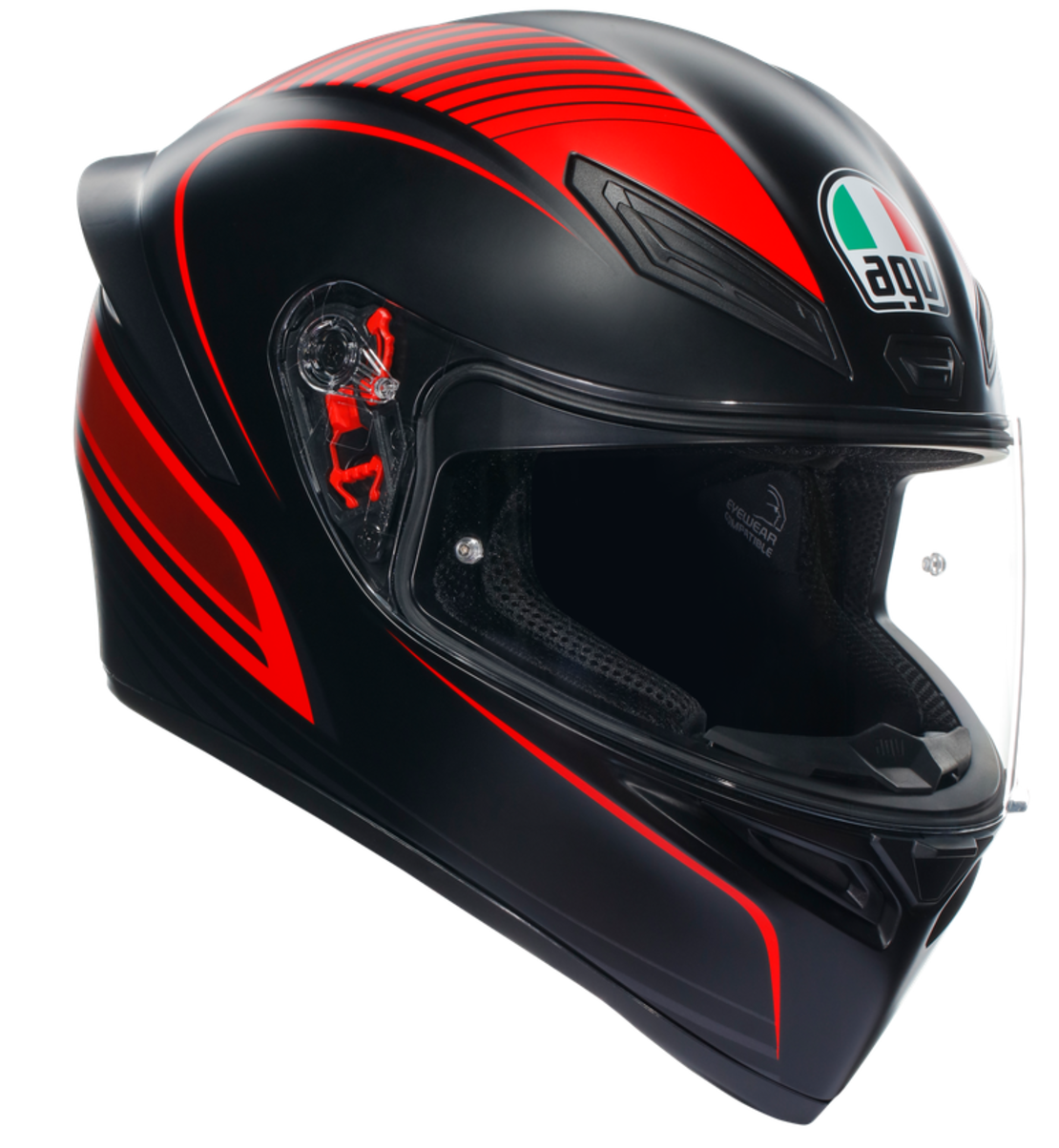 Каска AGV K1 S WARMUP MATT BLACK/RED