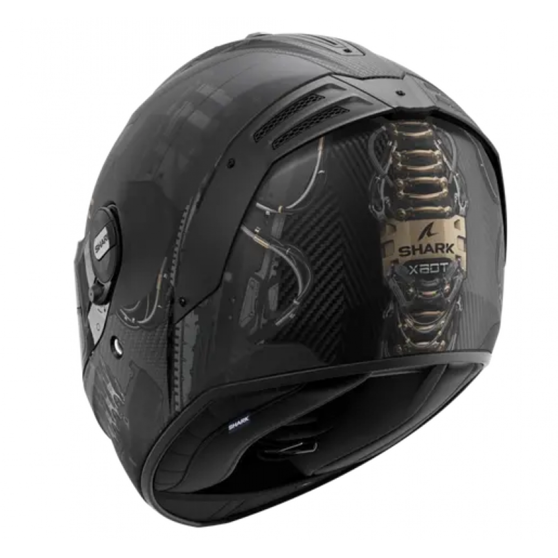 Каска SHARK SPARTAN RS CARBON XBOT BLACK/WHITE/GOLD