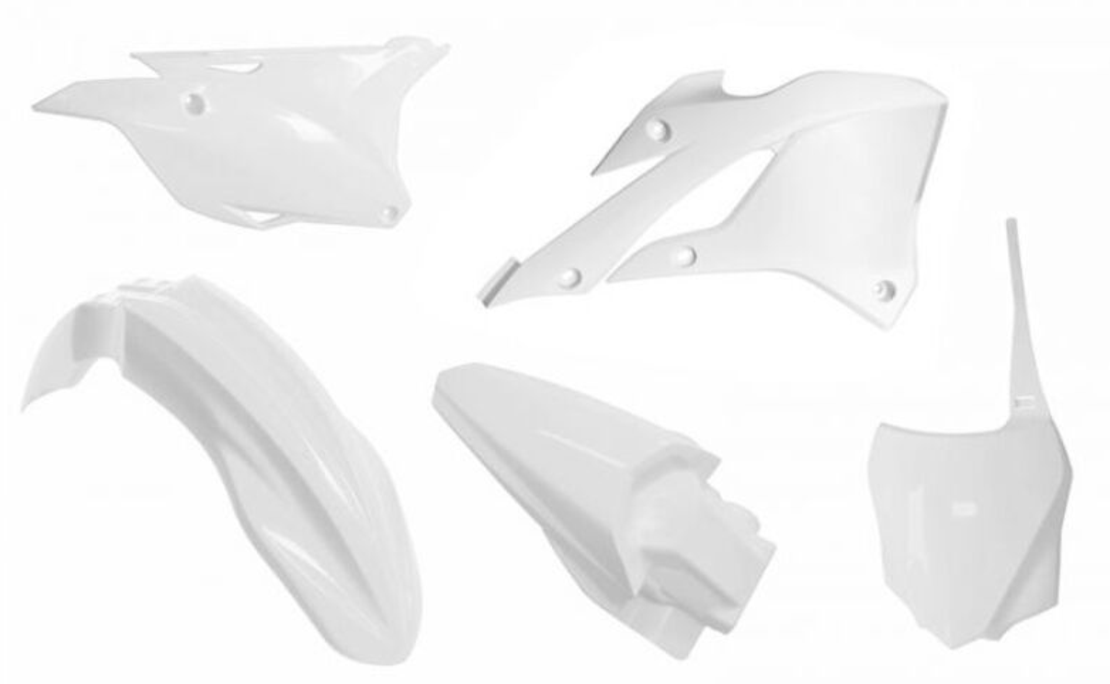 Комплект пластмаси RACETECH Plastic Kit - Kawasaki KX85/112 22-23 (White)