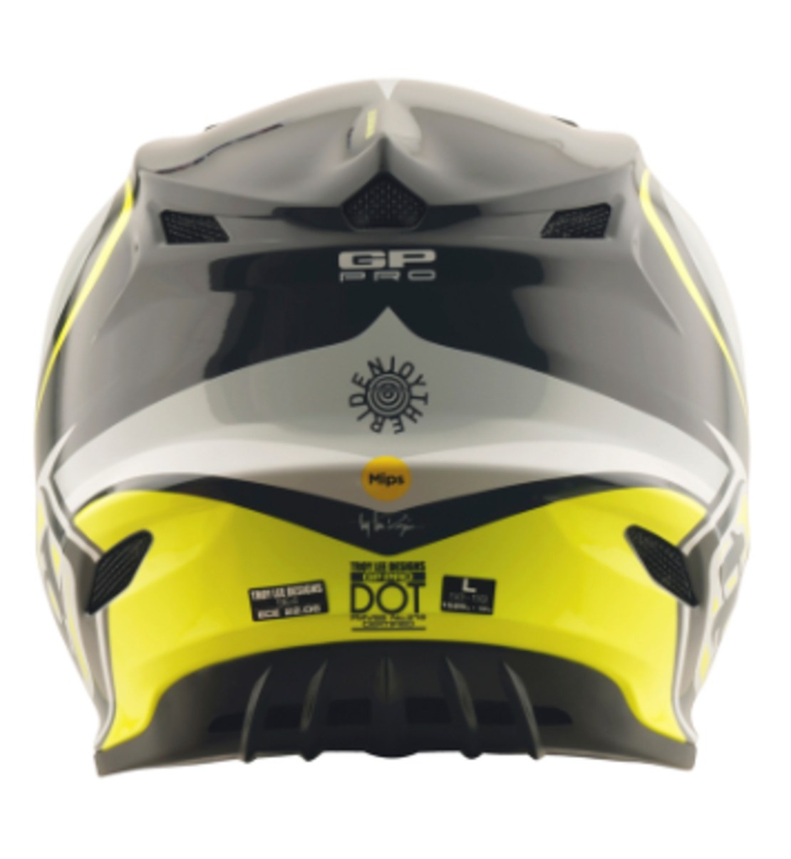 Mотокрос каска TROY LEE DESIGNS GP Pro Crossover - Grey/Yellow
