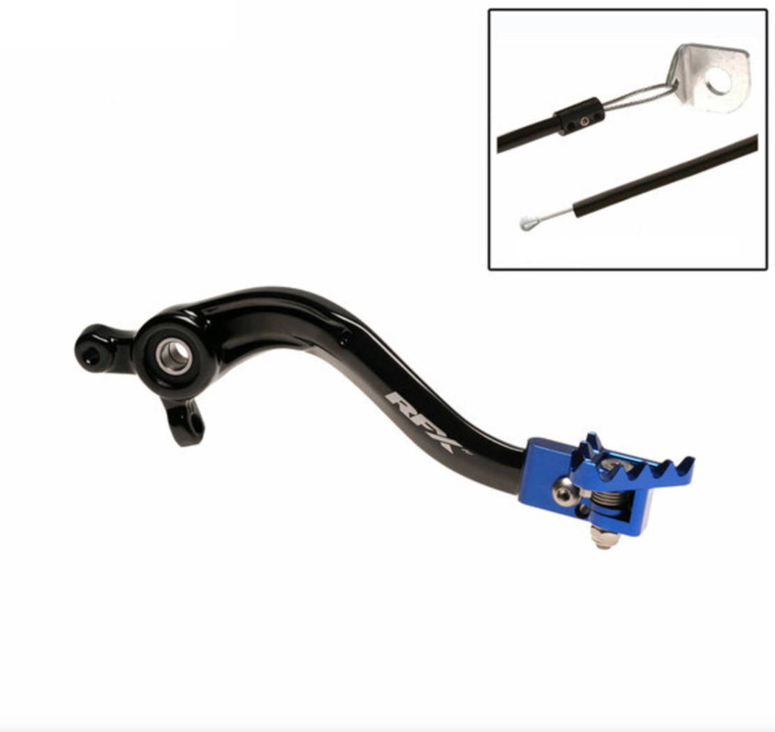 Заден лост за спирачка RFX Pro FT Rear Brake Lever (Black/Blue) - Husqvarna TC85