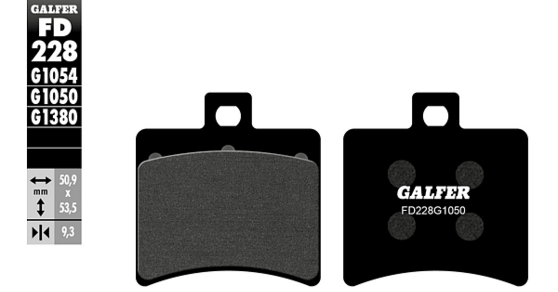 Задни мото накладки Galfer SCOOTER FD228G1050