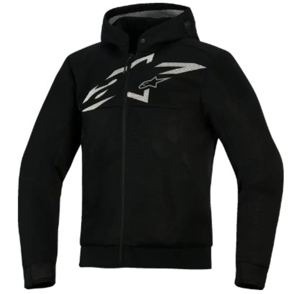 Мото суитшърт ALPINESTARS HOODIE CHROME SUPERAIR BLACK/GRAY/WH