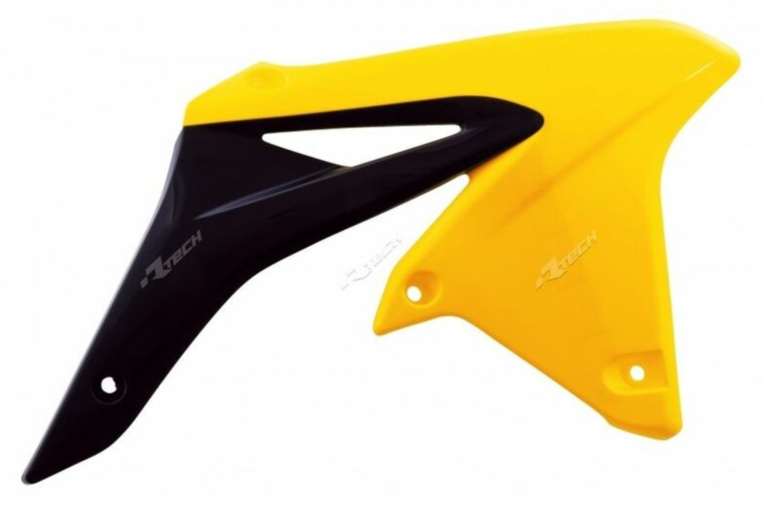Пластмасови капаци за радиатор RACETECH Radiator Covers OEM Color (2016) Yellow/Black Suzuki RM-Z250 10-18