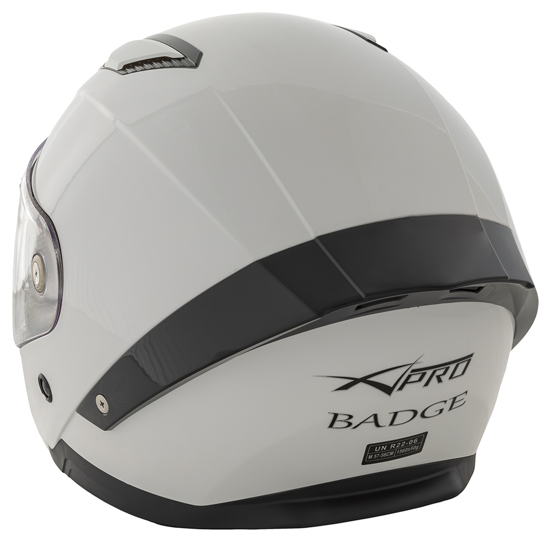 Шлем за мотор A-PRO BADGE WHITE