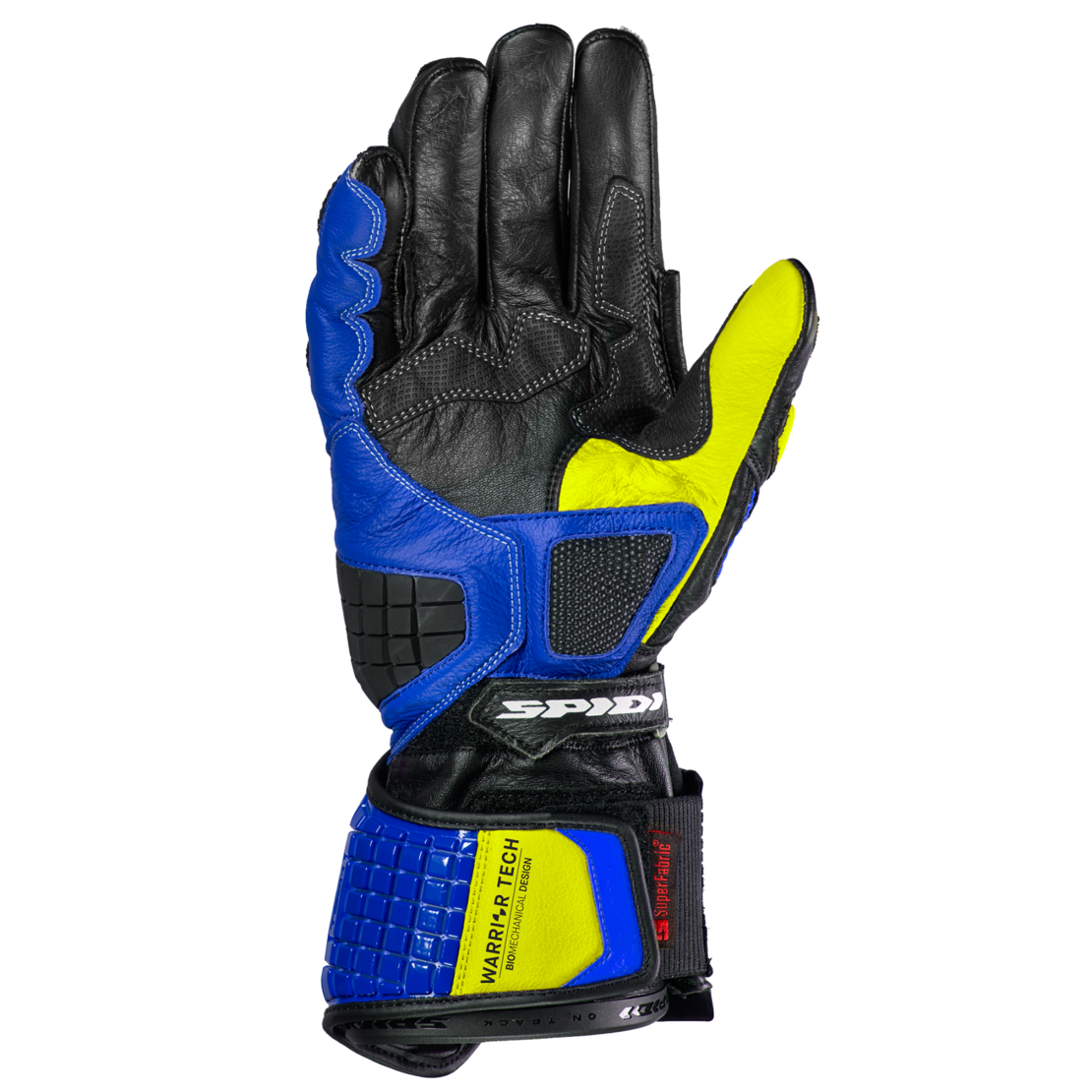 Мото ръкавици SPIDI Carbo track EVO BLUE/YELLOW