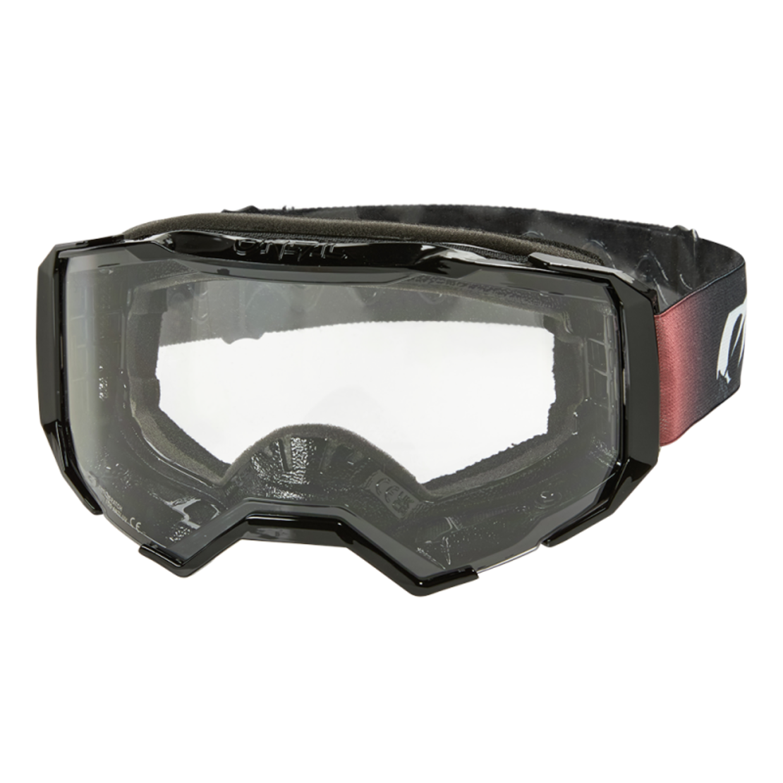 Мотокрос очила O'NEAL B-22 COVERT BLACK/RED - CLEAR