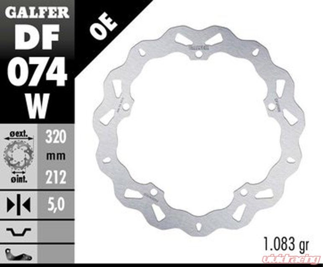 Преден спирачен диск Galfer WAVE FIXED 320x5mm DF074W