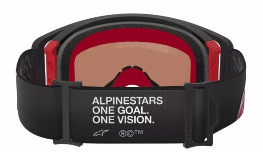 Мотокрос очила ALPINESTARS SUPERTECH CORP BLACK/RED MIRROR-SILVER
