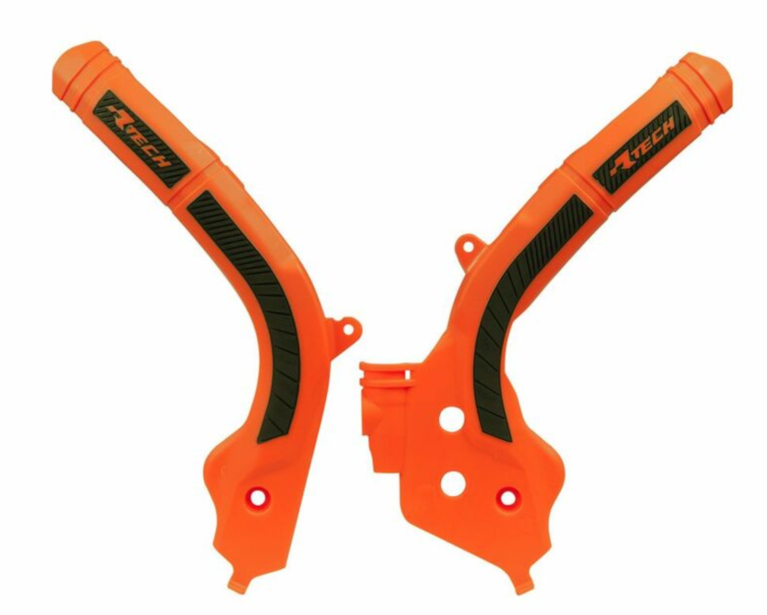 Протектор рама RACETECH Bi-material Frame Guard Orange/Black KTM EXC-F 17-19 / SX-F 16-18