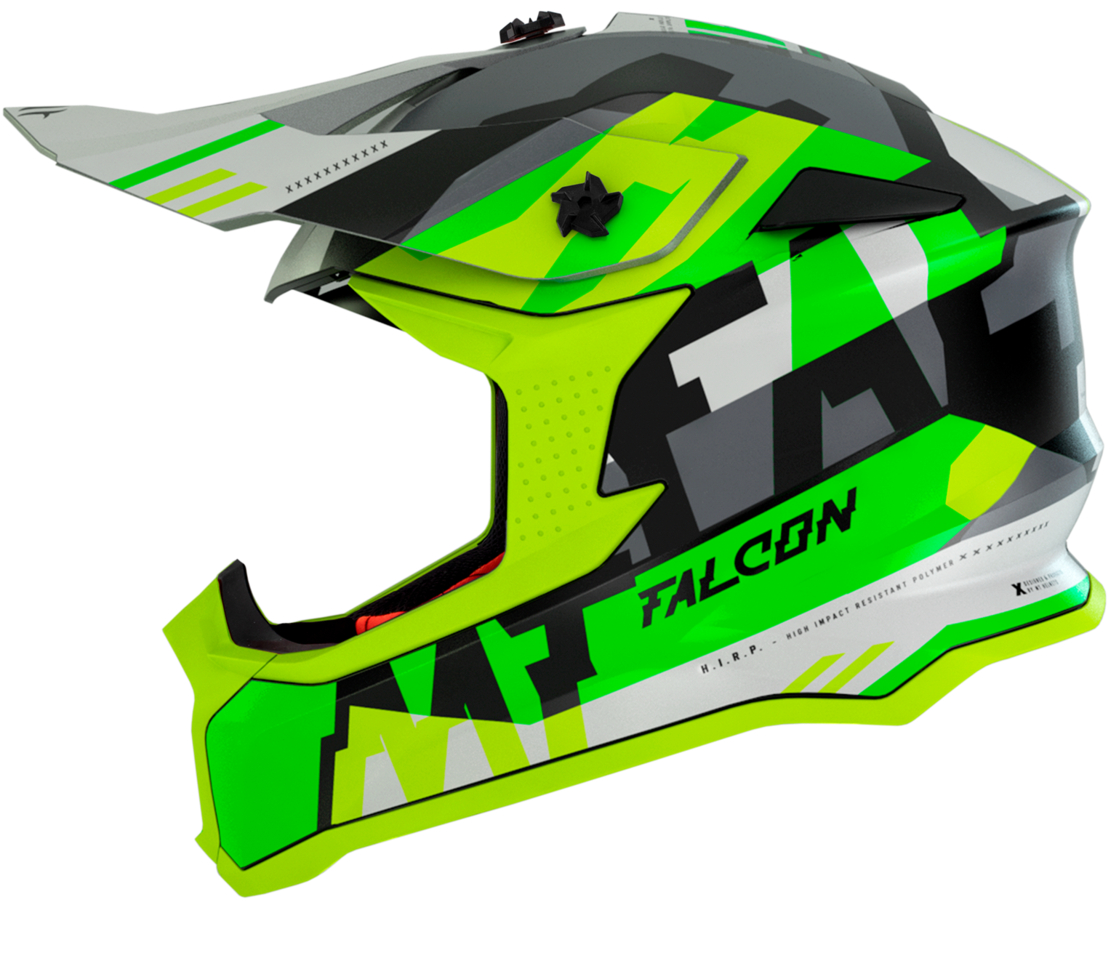 Мотокрос каска MT FALCON ARYA A3 MATT FLUO YELLOW