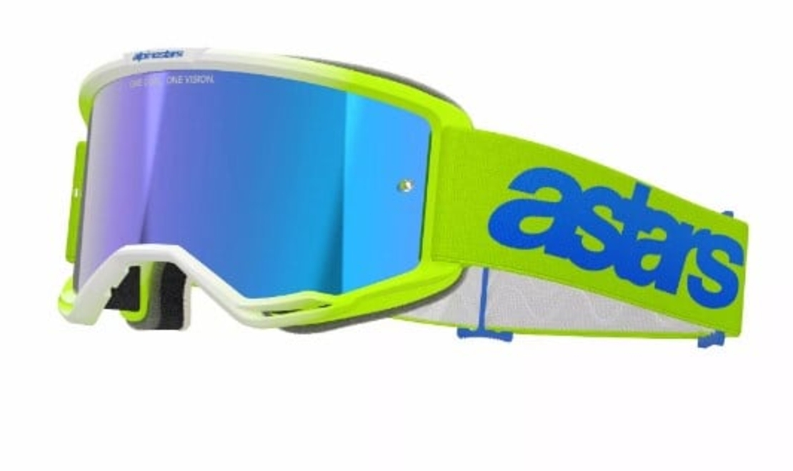 Мотокрос очила ALPINESTARS VISION 5 BLAZE YLW/BL MIRROR-BLUE