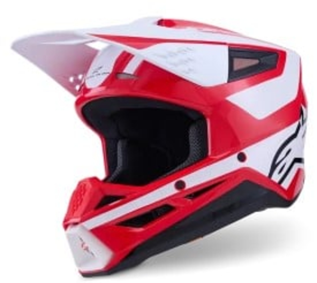 Мотокрос каска ALPINESTARS SM3 HEAT RED/WH/BLK