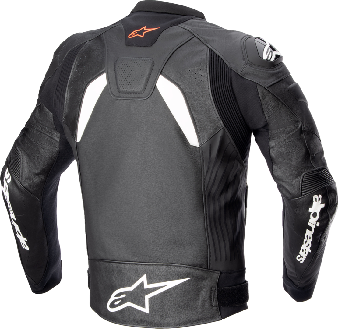 Кожено яке ALPINESTARS GP PLUS R V4 BLACK/WHITE