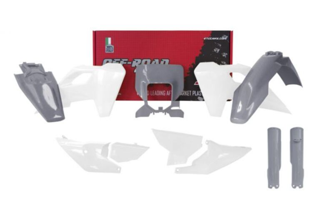 Комплект пластмаси RACETECH Plastic Kit Husqvarna FE/TE 2024 (Grey/White)