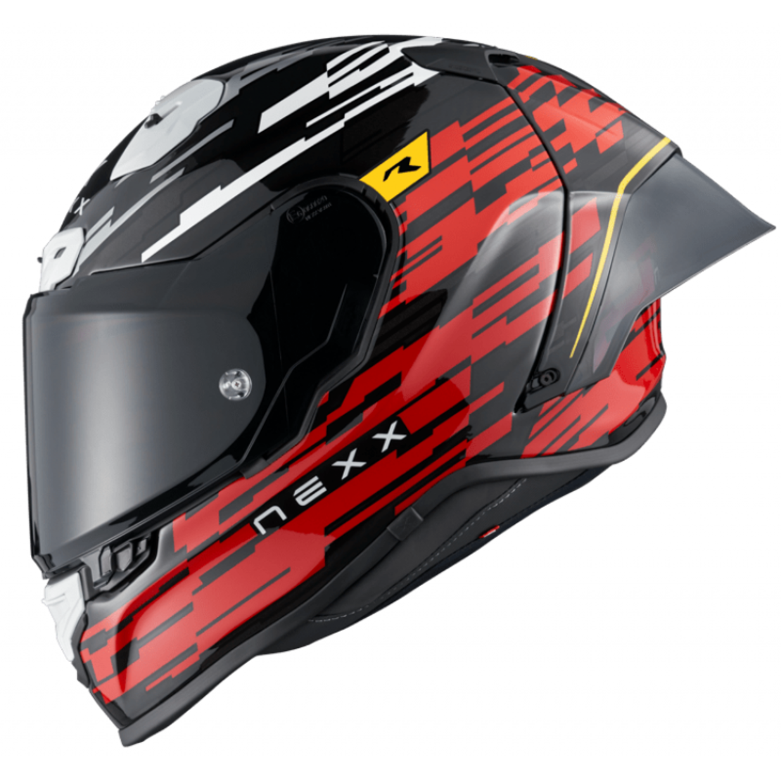 Каска NEXX X.R3R X.R3R GLITCH RACER RED WHITE