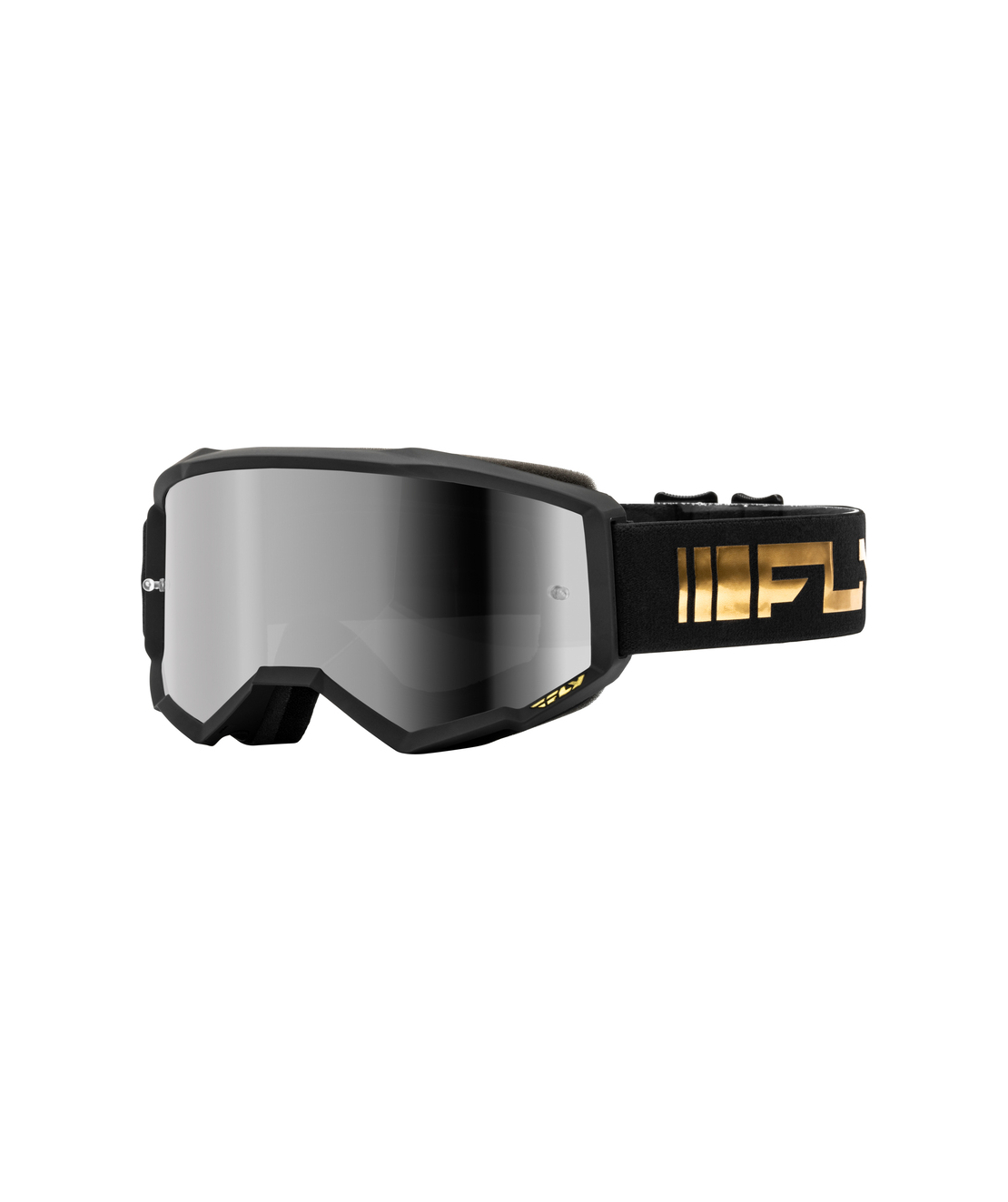 Мотокрос очила FLY RACING Zone Black/Gold - Silver/Smoke Lens
