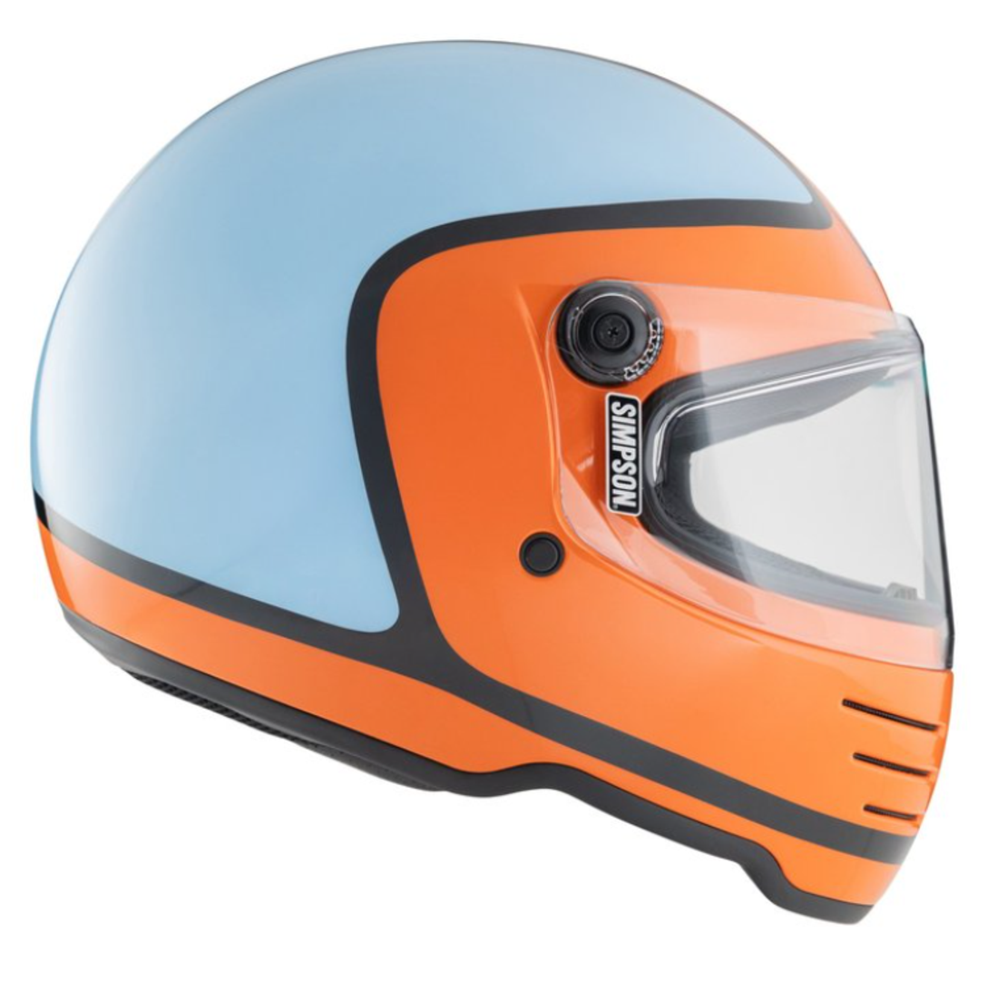 Каска SIMPSON M62 Hondo Orange/Blue