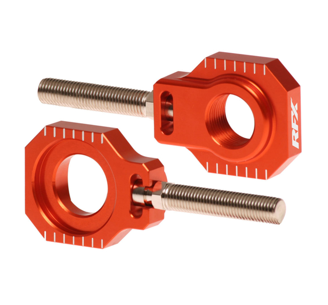 Блок втулка за задна ос RFX Pro 2 Rear Axle Adjuster Blocks - Orange KTM 125/250/250F/350/450