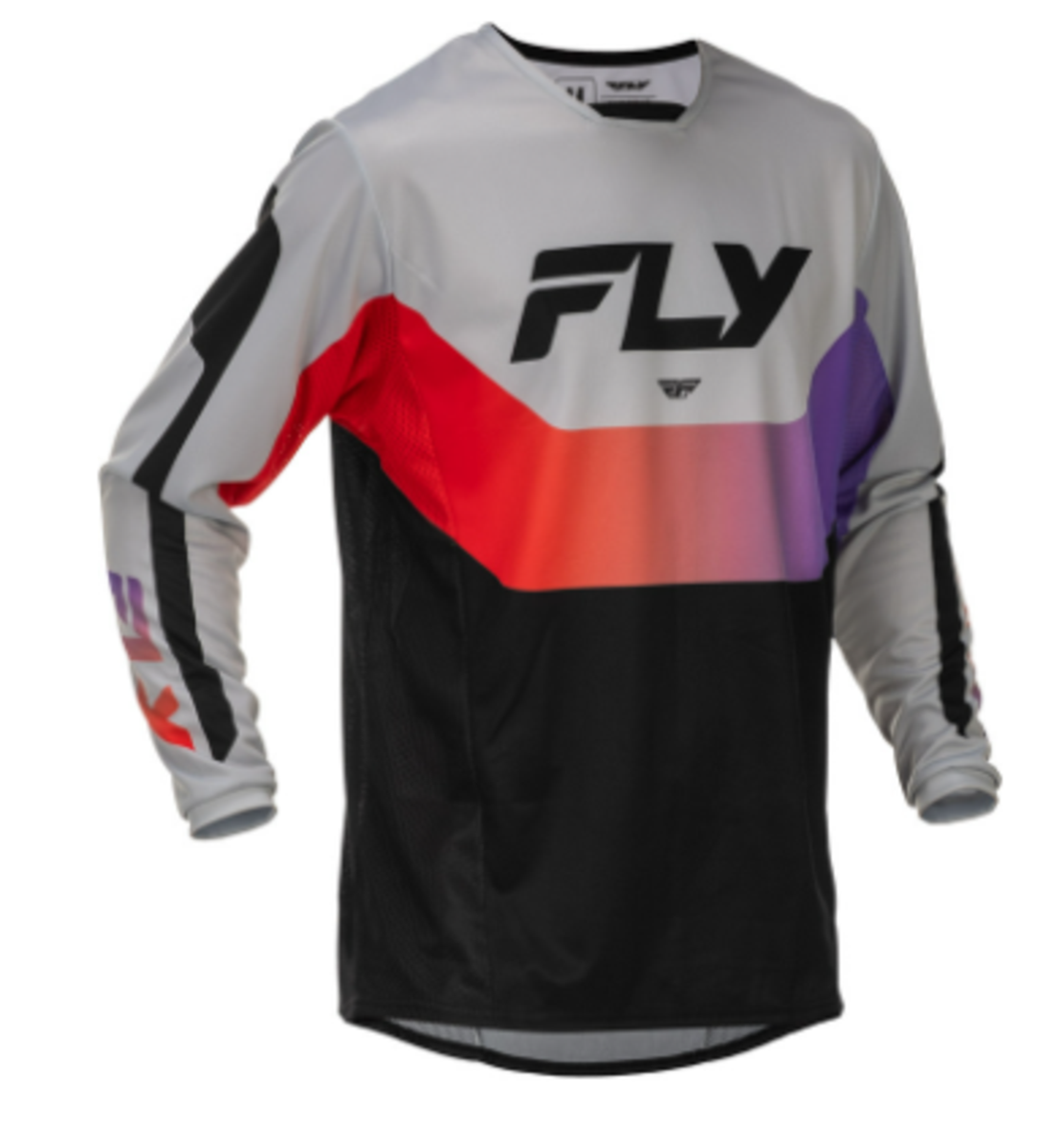 Мотокрос блуза FLY RACING Kinetic - Grey/Red/Purple/Black