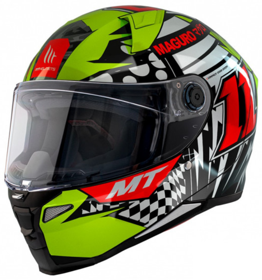 Каска MT REVENGE 2 S SERGIO GARCIA A3 FLUOR 2 GLOSS