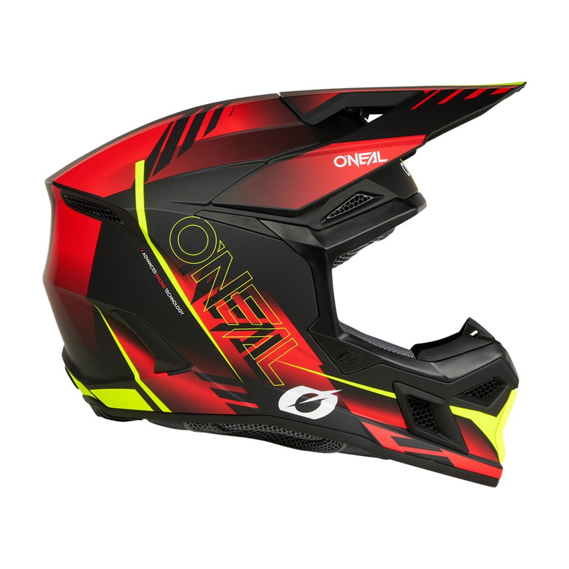 Мотокрос каска O'NEAL 3SERIES HAZE BLACK/RED/NEON YELLOW V.26
