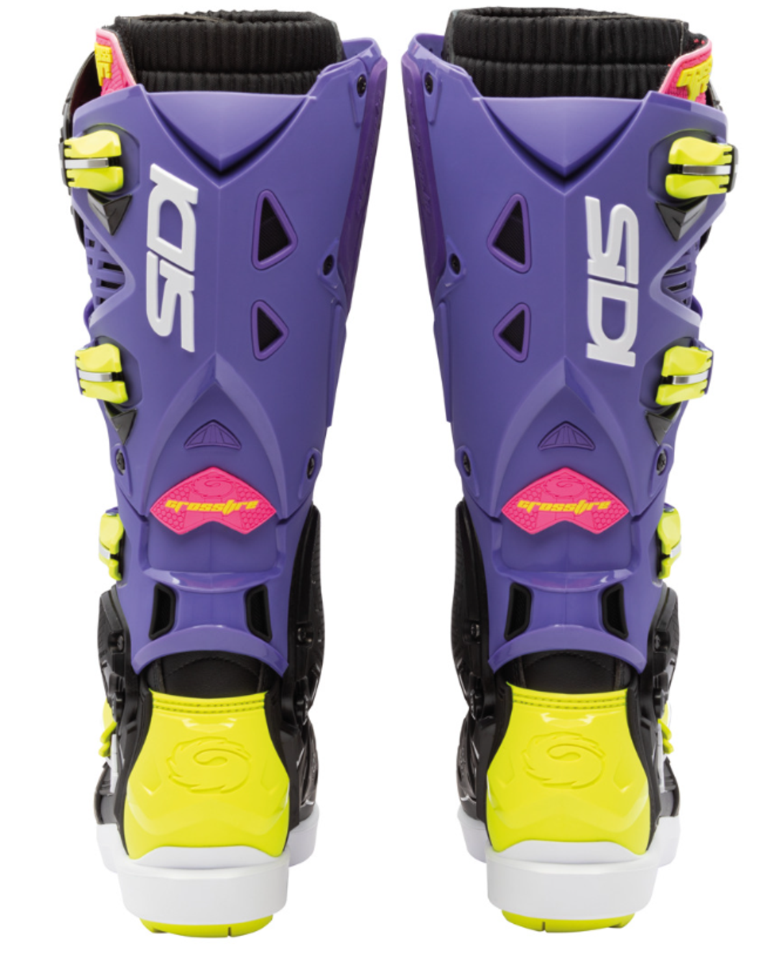 Мотокрос ботуши SIDI CROSSFIRE 3 SRS BLACK VIOLET/FLUO