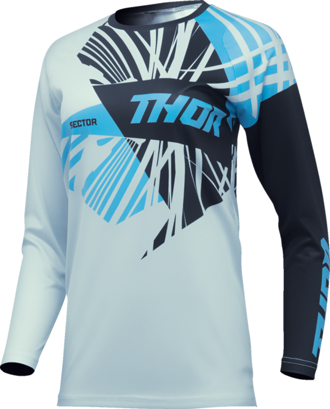 Дамско мотокрос джърси THOR WOMEN'S SECTOR SPLIT LIGHT BLUE