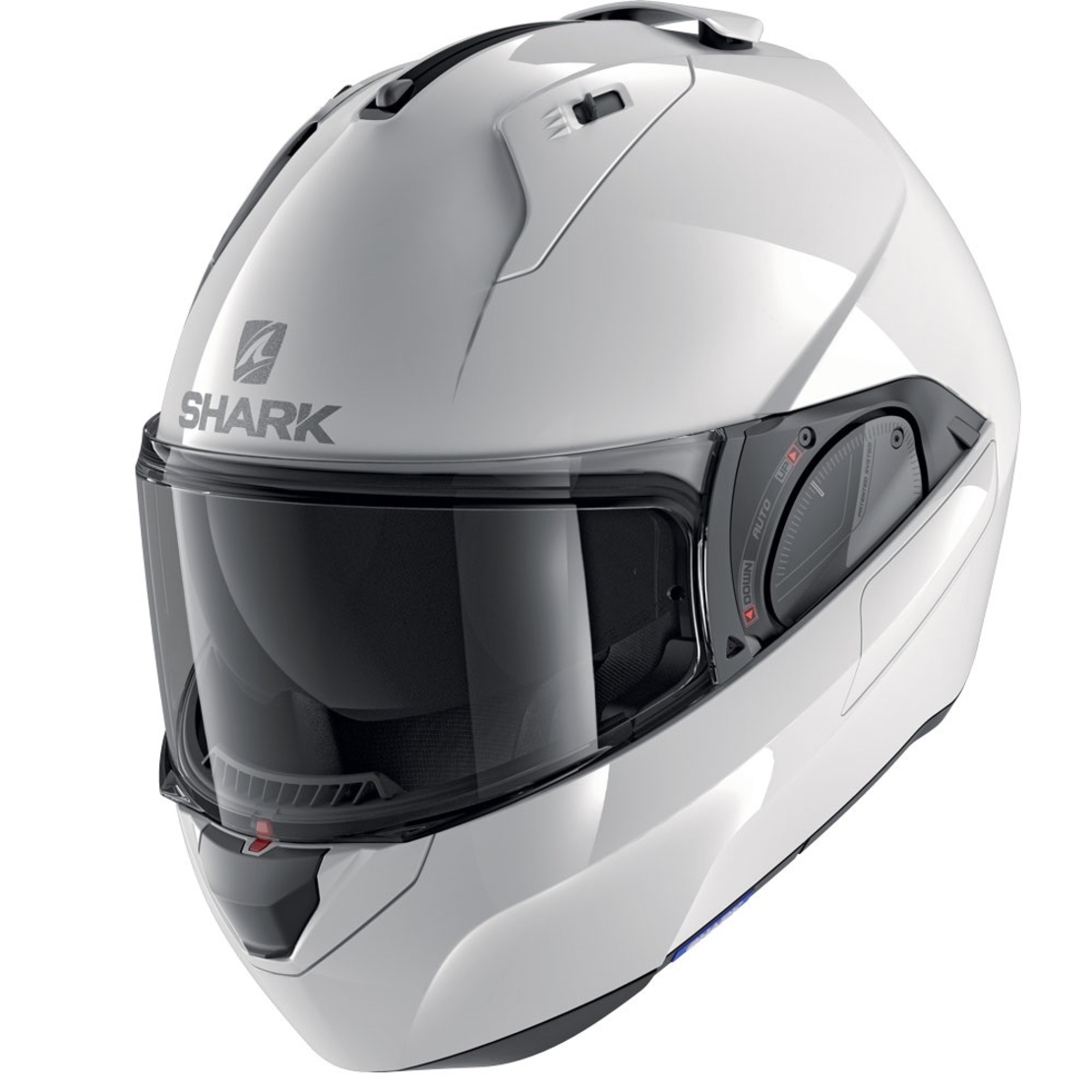 Каска за мотор SHARK EVO-ES BLANK WHITE AZUR