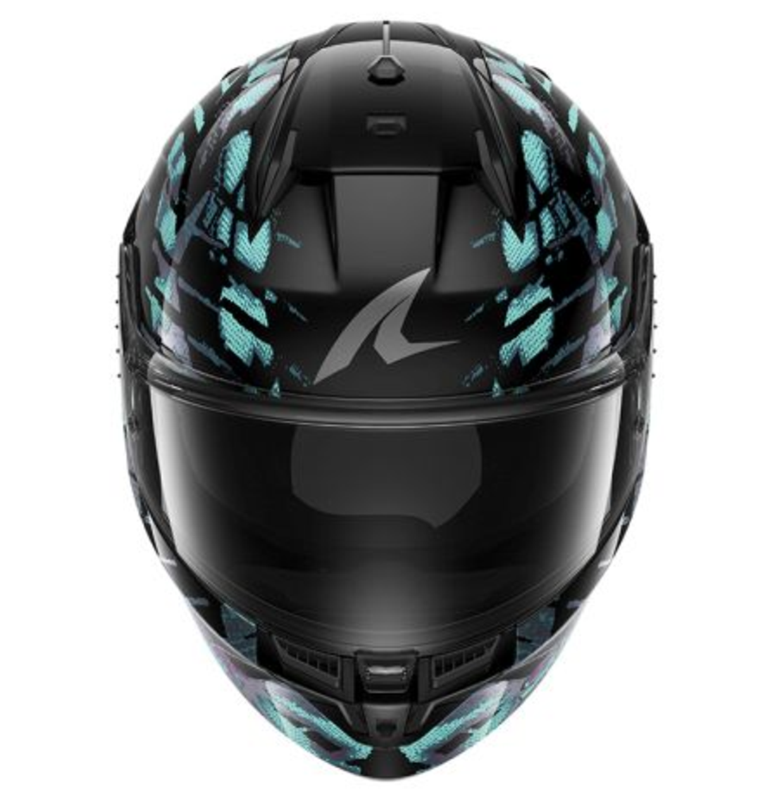 Каска SHARK D-SKWAL 3 REPTAIA BLACK/BLUE/PURPLE