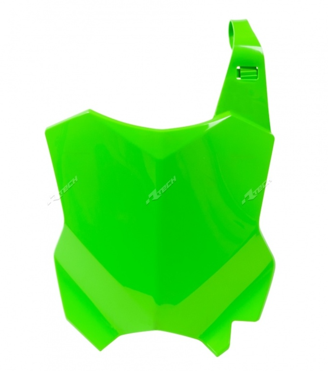 Табела за номер RACETECH Front Number Plate Neon Green Kawasaki KXF 250 17-21 / 450 16-23