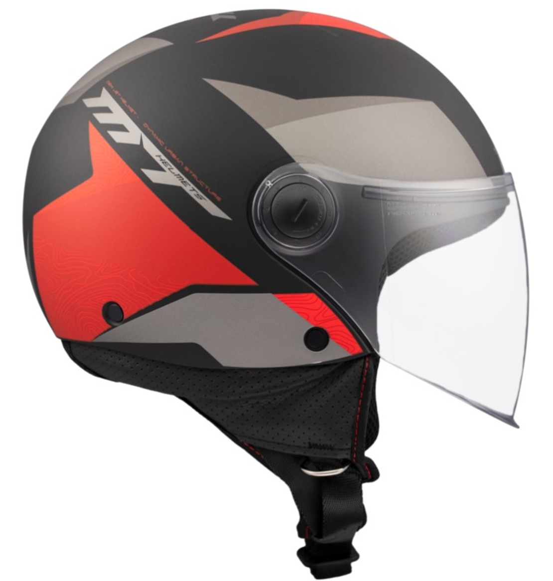 КАСКА ЗА СКУТЕР MT STREET S POKE B5 MATT