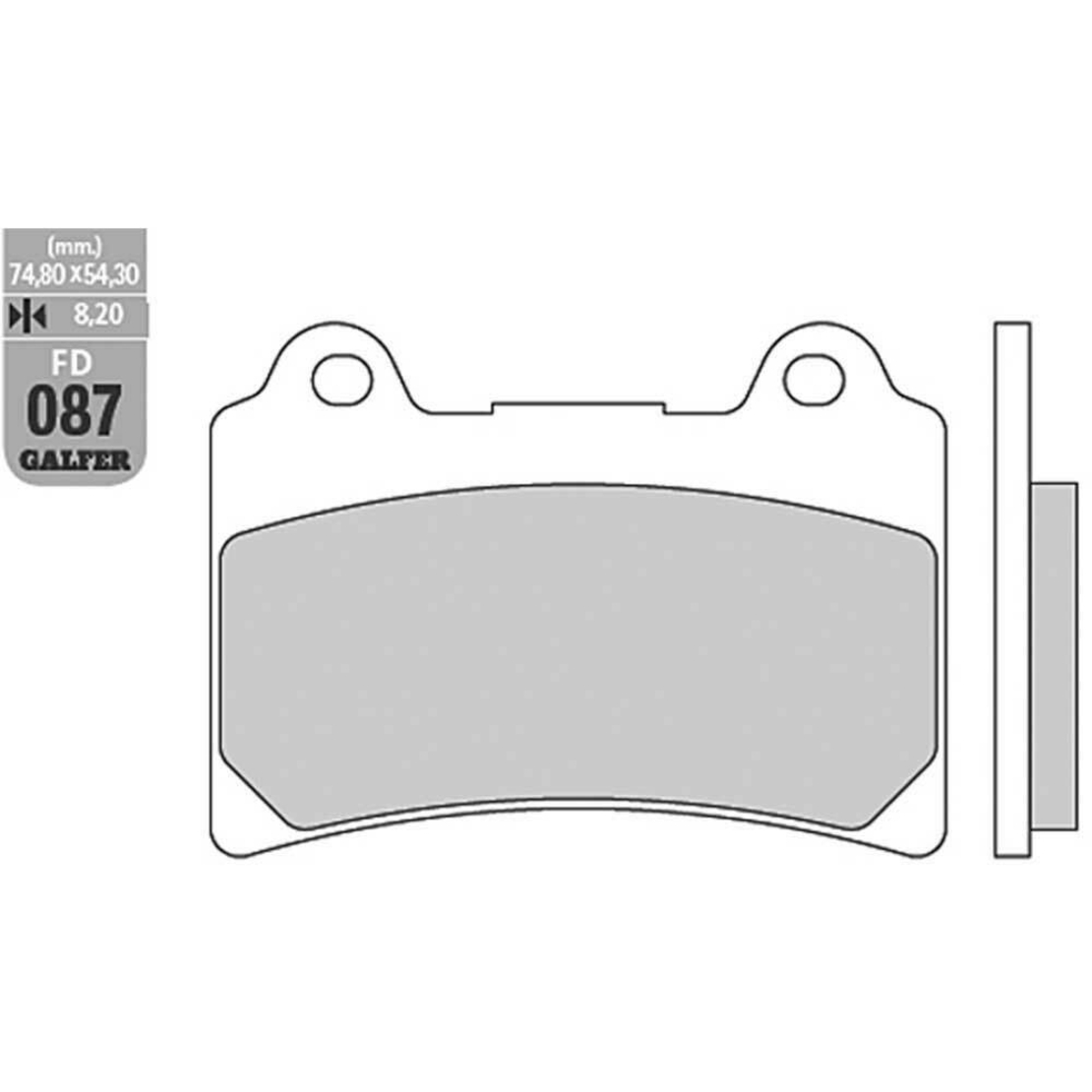 Предни/Задни мото накладки Galfer SEMI METAL FD087G1054
