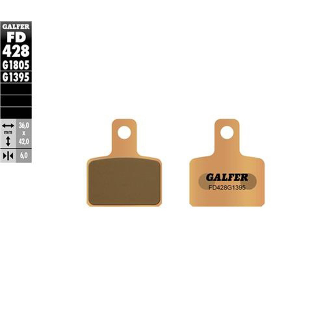 Задни мото накладки Galfer SINTERED COMPOUND FD428G1395