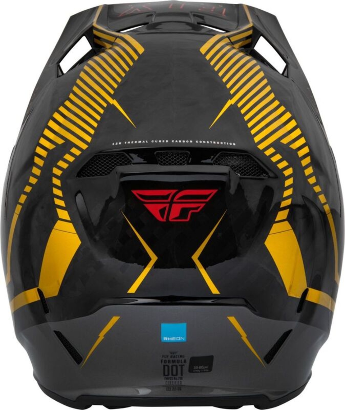 Мотокрос каска FLY RACING Formula Carbon Tracer Helmet - Gold/Black