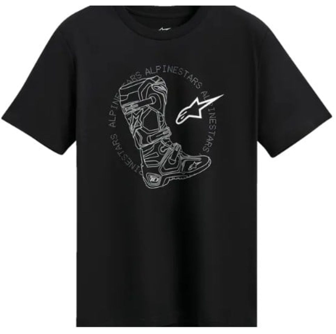 Тениска ALPINESTARS CSF TECH BOOT BLACK