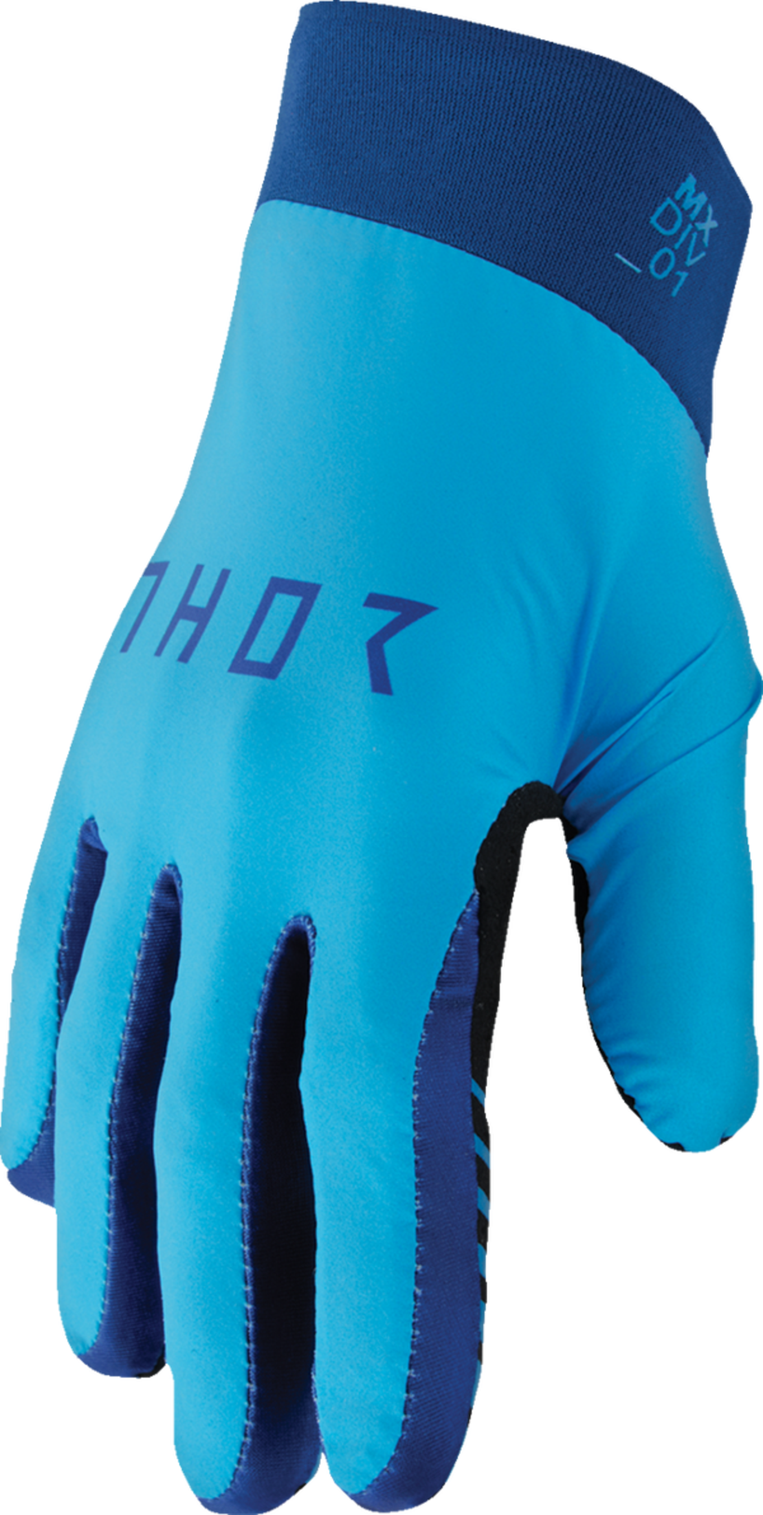 Мотокрос ръкавици THOR AGILE SOLID NAVY/BLUE