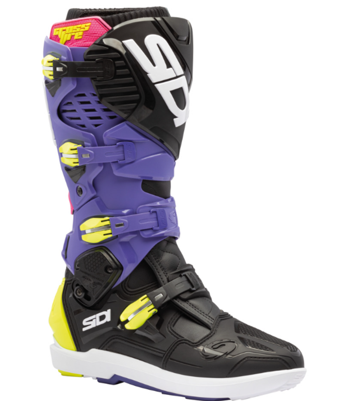 Мотокрос ботуши SIDI CROSSFIRE 3 SRS BLACK VIOLET/FLUO