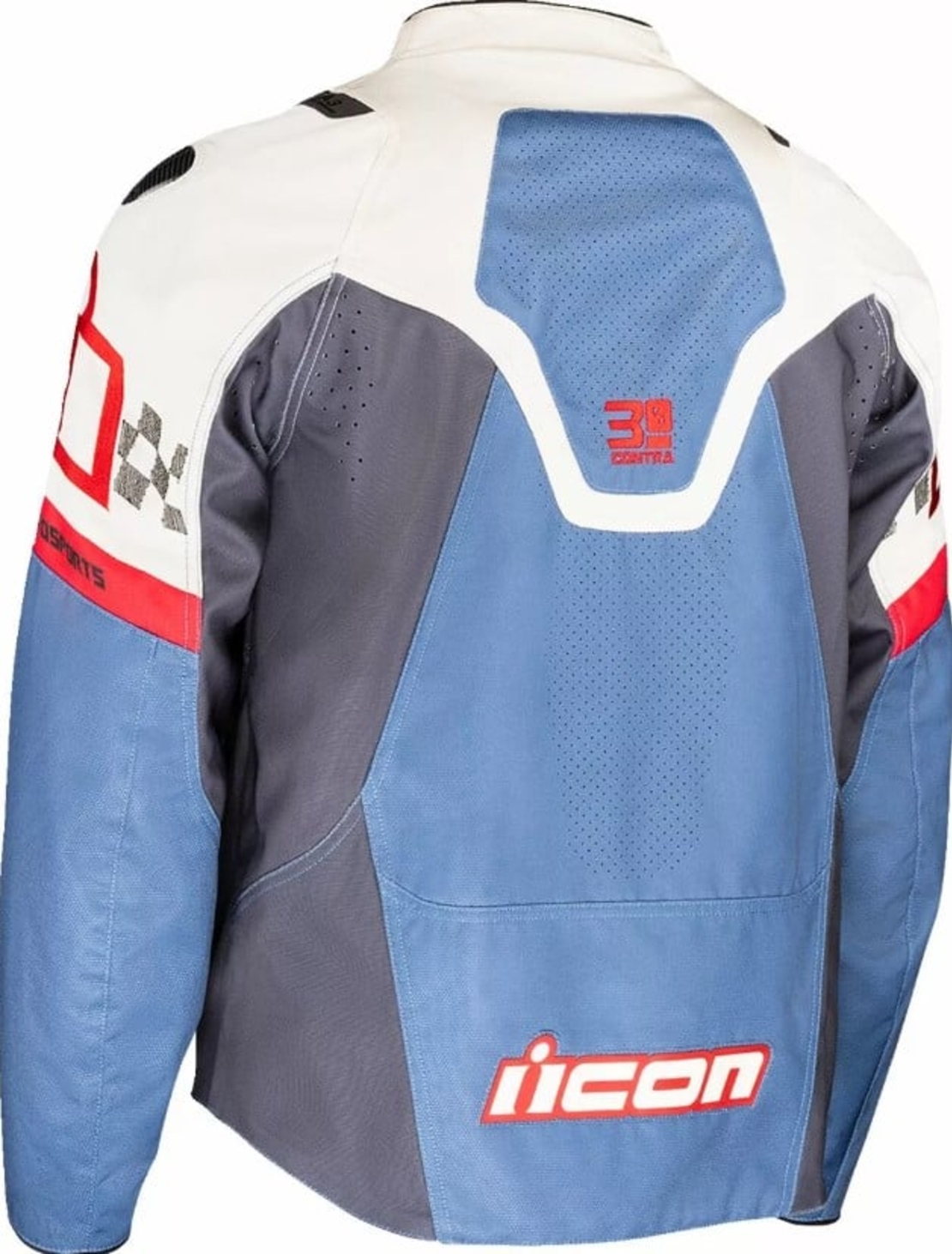 Кожено яке ICON Contra3™ HERO WHITE