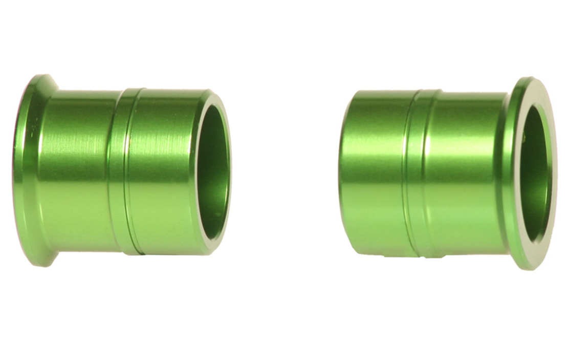 Втулки за джанти RFX Pro Wheel Spacers Front (Green) KX 125/250 06-08 / KXF 250 06-20 / 450 06-18