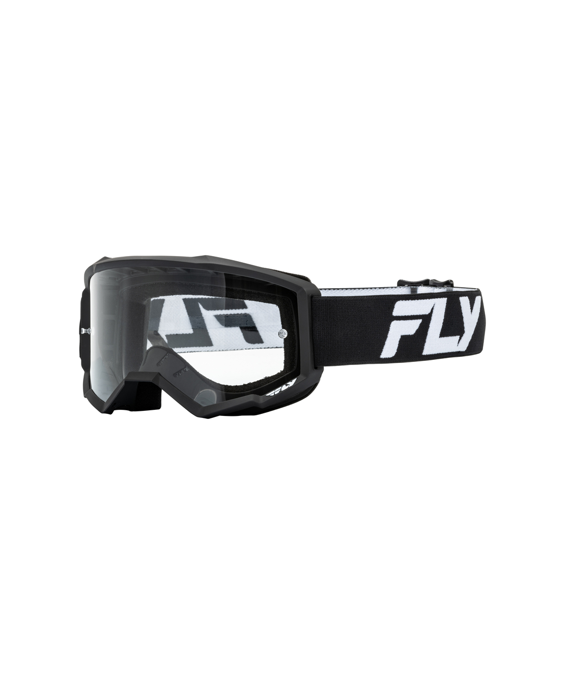 Мотокрос очила FLY RACING Focus 24 White/Black - Clear Lens