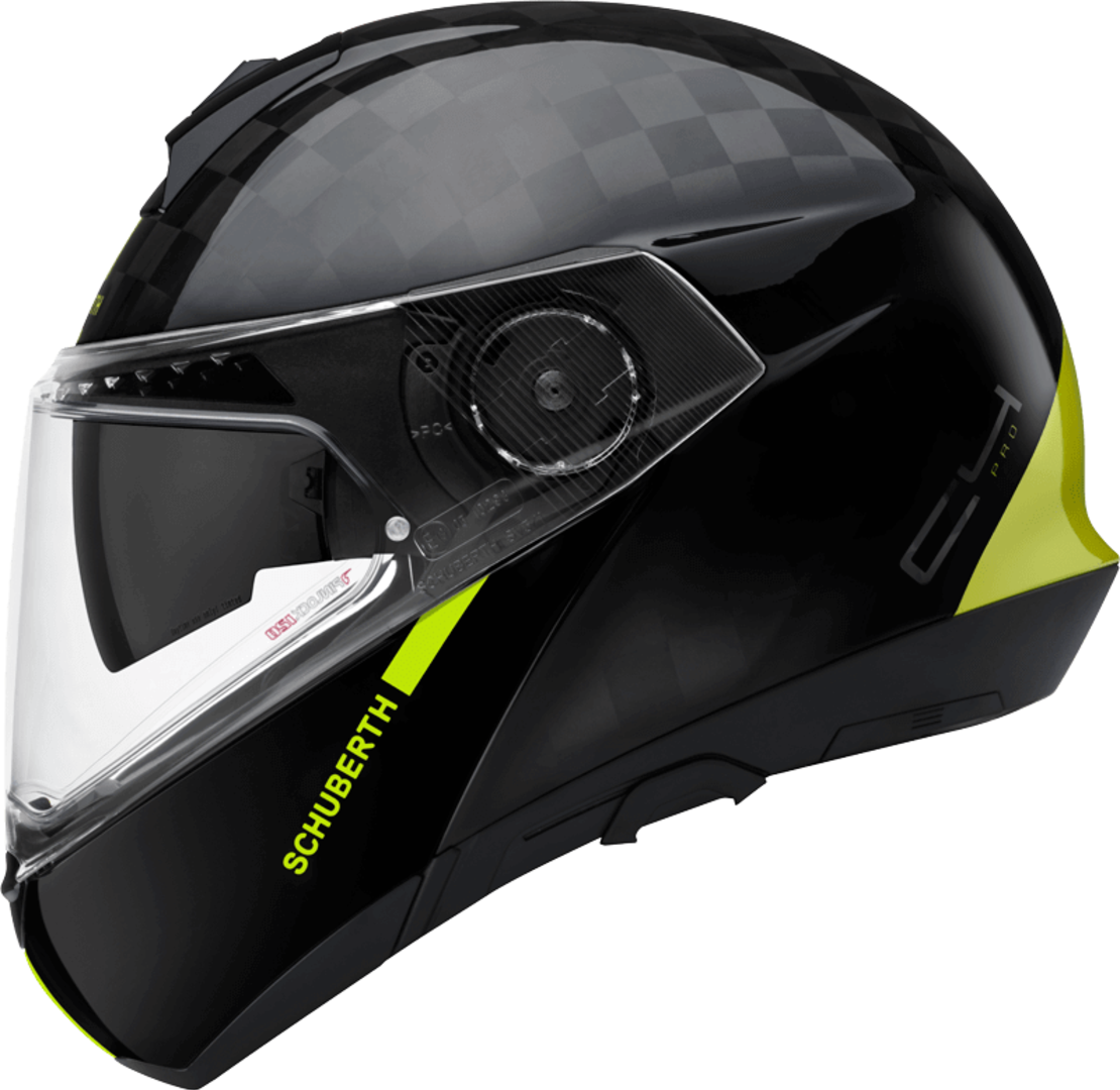 Мото каска SCHUBERTH C4 PRO CARBON BLACK/NEON YELLOW