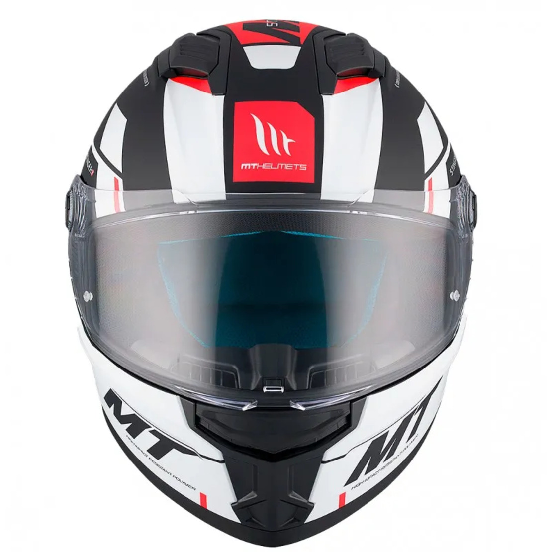 Каска MT STINGER 2 ZIVZE B5 MATT BLACK/WHITE/RED