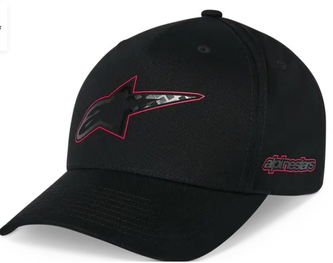 Шапка ALPINESTARS FLT BILL SNAPBACK CARBON FIBER BLACK