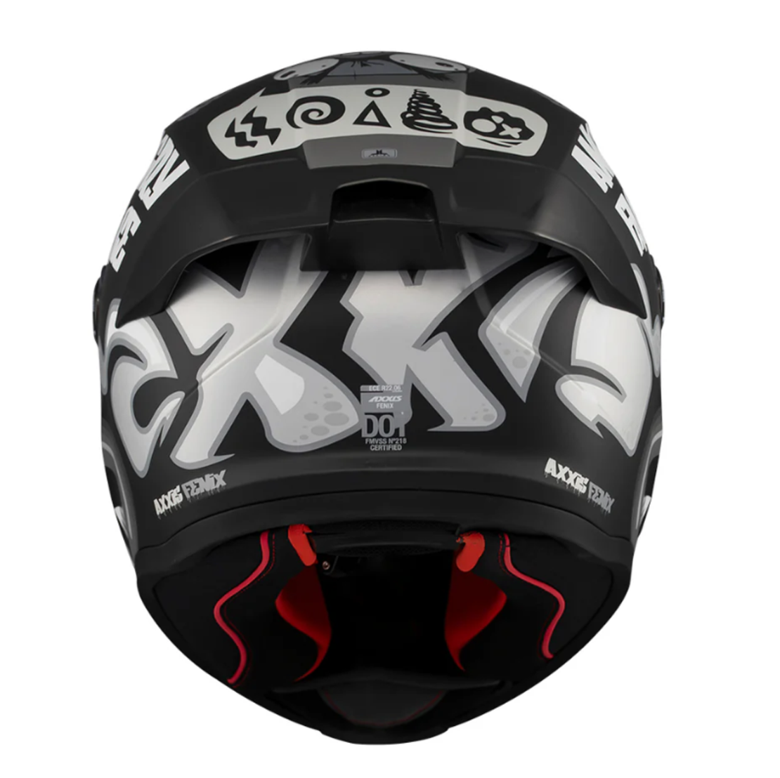 Каска AXXIS FENIX ANGRY FACE B2 MATT