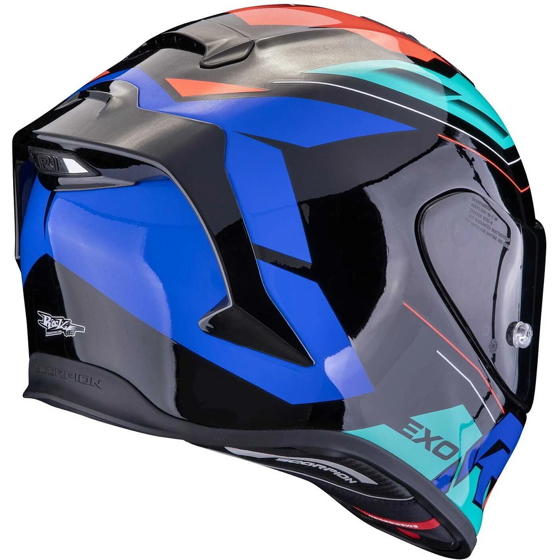 Каска Scorpion EXO-R1 Evo Air Blaze Black-Blue-Red