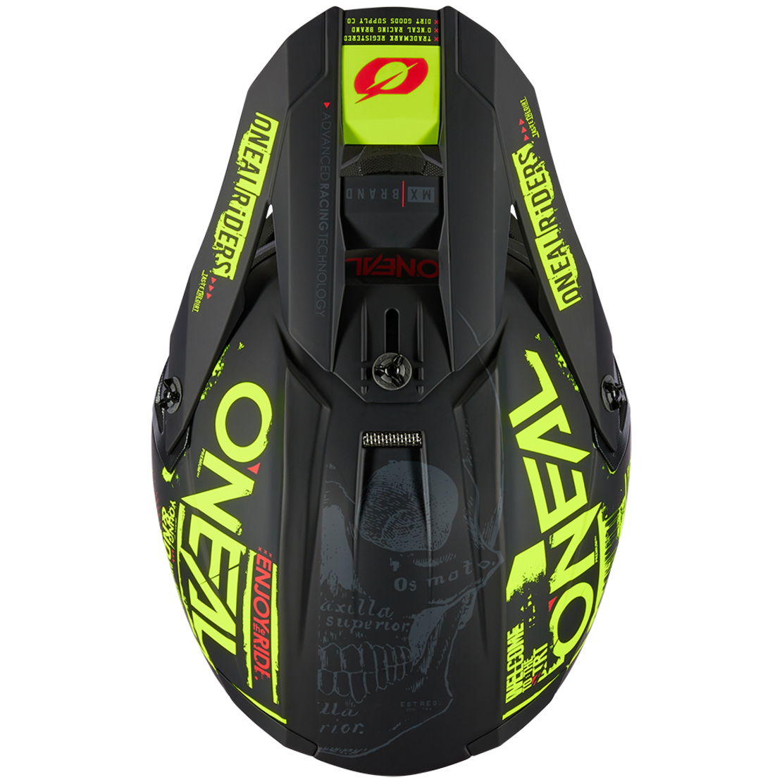 Мотокрос каска O'NEAL 5SERIES POLYACRYLITE ATTACK V.23 BLACK/NEON YELLOW